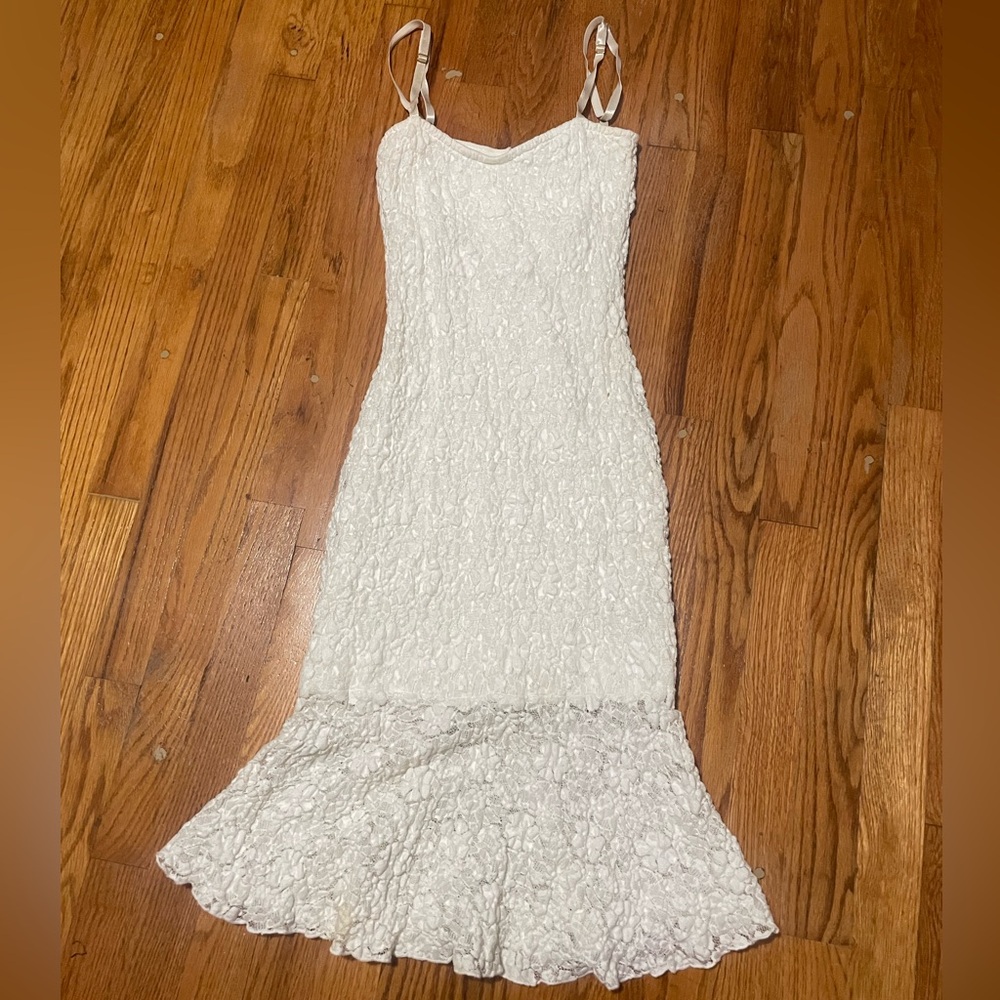 Body con lace dress by French Connection.